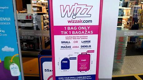 Wizz Air no longer charges for large hand luggage