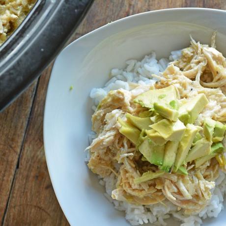Stupid Easy Slow Cooker Chicken Verde (paleo, gluten free) Stupid Easy Slow Cooker Chicken Verde (paleo, gluten free)