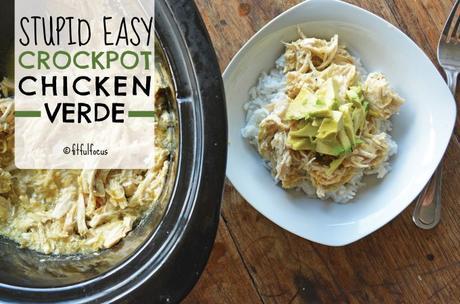 Stupid Easy Slow Cooker Chicken Verde (paleo, gluten free)
