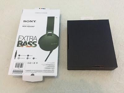 Unboxing Sony Extra Bass MDR-XB550AP Headset 