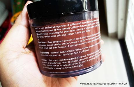 Review //  Caffeine Infused Body Scrub By Raw Rituals