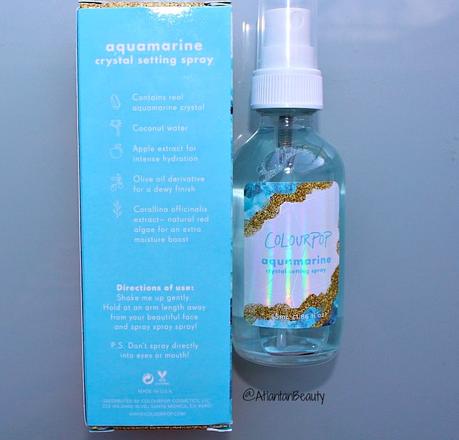 ColourPop Crystal Collection: Aquamarine Setting Spray