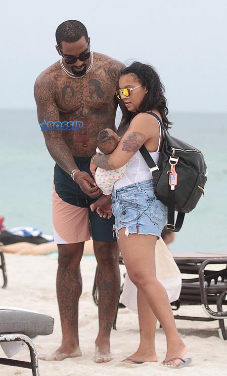 Some Beautiful Black Family Preciousness: J.R. Smith Relaxes On Vacay With Wife And Baby Girl Dakota
