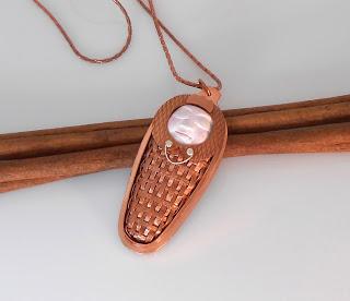Child Face in Woven Copper a setting Necklace #2 This is ...