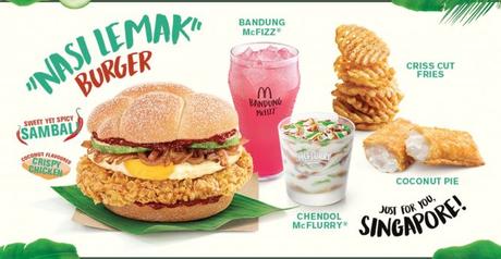 nasi lemak burger menu