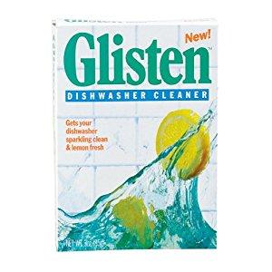 Image: Glisten Dishwasher Cleaner - Removes hard water mineral build-up, stubborn stains, rust, discoloration, and odors
