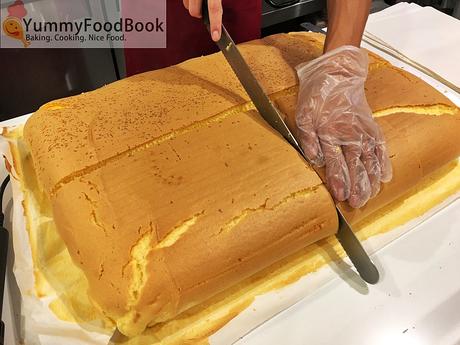 ah mah homemade traditional egg sponge cake vivocity ruler measure cut cake