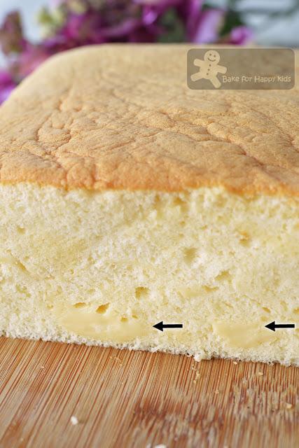 Taiwanese gochabi cheese old school sponge cake