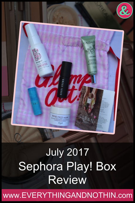 July 2017 Sephora Play! Box Review