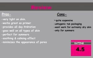 Forest Essential Light Hydrating Facial Gel Pure Rosewater Review