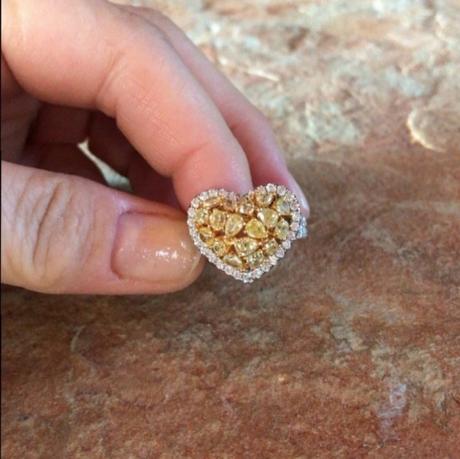 Sjroberts's Fancy Yellow Diamond Heart Ring