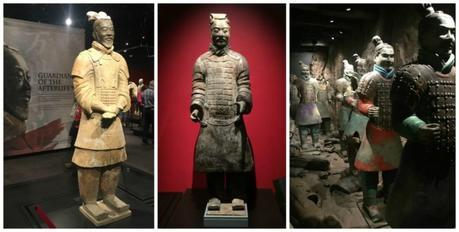 images from Terracotta Warriors of the First Emperor exhibit at Pacific Science Center in Seattle