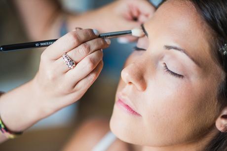 Romantic fall wedding in Skyros | Vicky & George bridal-makeup-brunettes (1)