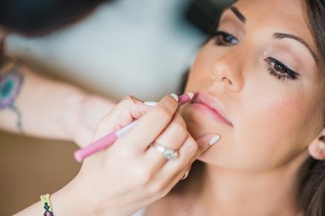 Romantic fall wedding in Skyros | Vicky & George bridal-makeup-brunettes (2)