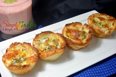 Bread Pizza Cups | Cheesy Bread Pizza Cups | Pizza Recipes