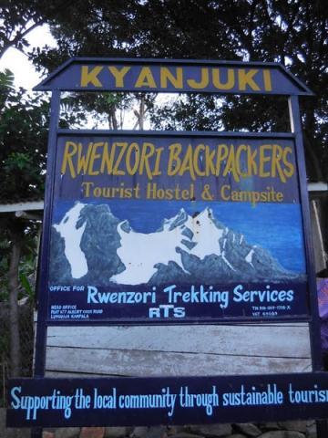 Rwenzori Trekking Services  signpost, Kilembe, Kasese, Rwenzoris #RwenzoriDiary