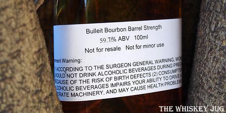 Bulleit Bourbon Barrel Strength Label