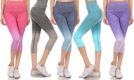Slide Into These Sportswear That Helps To Beat A Sweat Image result for images of Women's Ombre Capri Tights