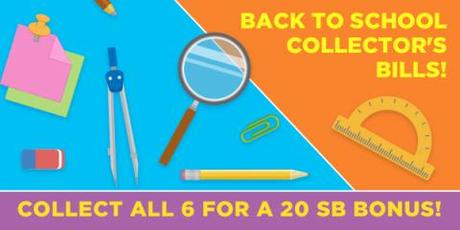 Image: As everybody gets ready for Back to School, Swagbucks has a bonus for you in the form of Back to School Collector's Bills
