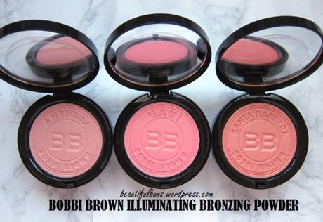 Review/Swatches:  Bobbi Brown Illuminating Bronzing Powder – Antigua, Maui, Santa Barbara