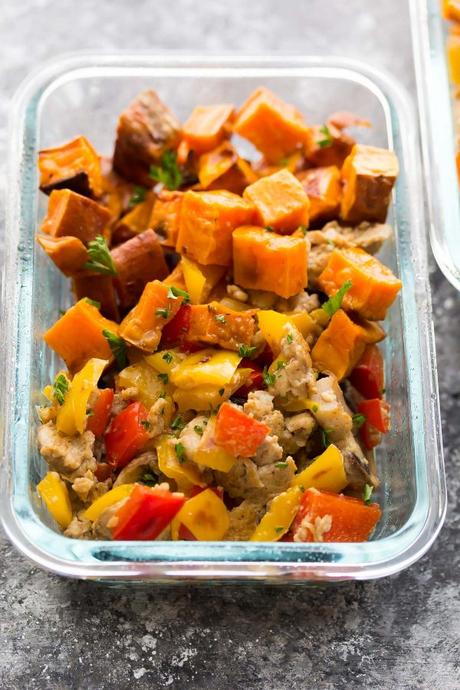 Make these sweet potato breakfast meal prep bowls ahead of time and you'll be rewarded with four delicious, veggie-packed breakfasts waiting for you in the fridge.