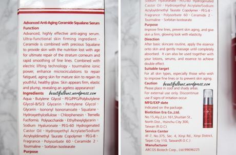 Review: For Beloved One Advanced Anti-Aging Ceramide Squalane Serum