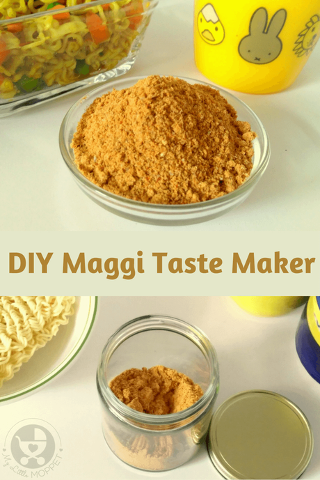 Skip the MSG laden taste makers of commercial instant noodles by making your own DIY Maggi Taste Maker at home!