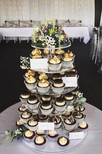 wedding cake alternatives cupcake chocolate and coffee on a high stand custom cakes cupcakes desserts via instagram