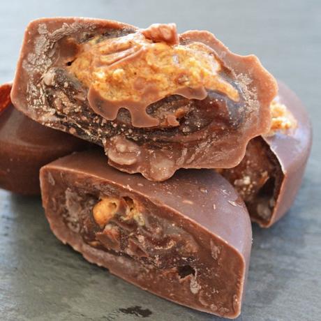 3 Ingredient Chocolate Caramel Candy Bars