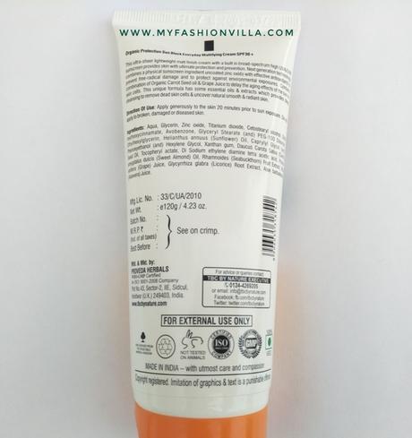 TBC Sunblock cream SPF 30+ UVB & PA+++ UVA packaging