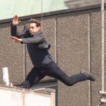 Tom Cruise filming stunts for Mission Impossible