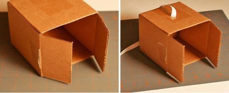 How to make DIY cat house from simple box in 10 mins
