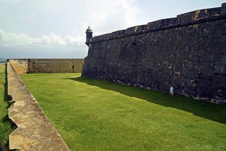 Niall offers scale for the fort's walls