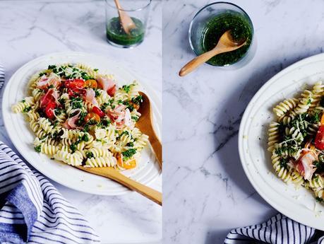 Easy Pasta with Pancetta & Lemony Gremolata Sauce