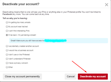 How To Delete Pinterest Account