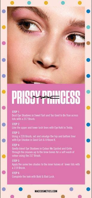 Look1 created with MAC Prissy Princess MAC Girl Eyeshadow Palette  