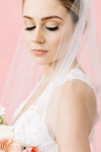 natural bridal makeup romantic with veil marisarosemph