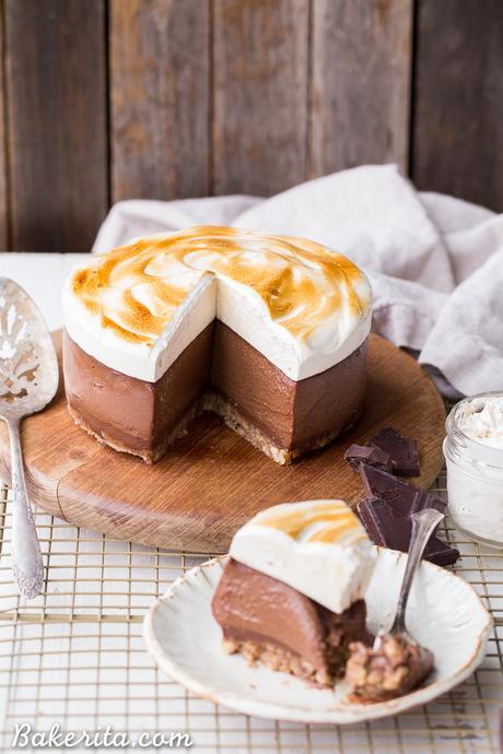 No Bake S’mores Cheesecake (Gluten Free, Dairy Free + Paleo)