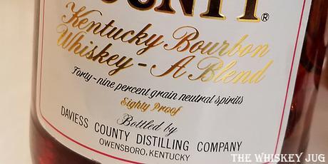 1980s Daviess County Blended Whiskey Label