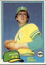 Jeff Jones and the 1981 Topps baseball card.