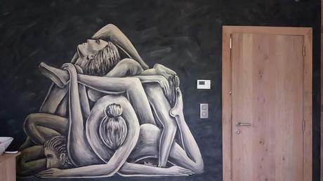 Peinture murale pour un Cabinet de Bien être et de Kinésithérapie