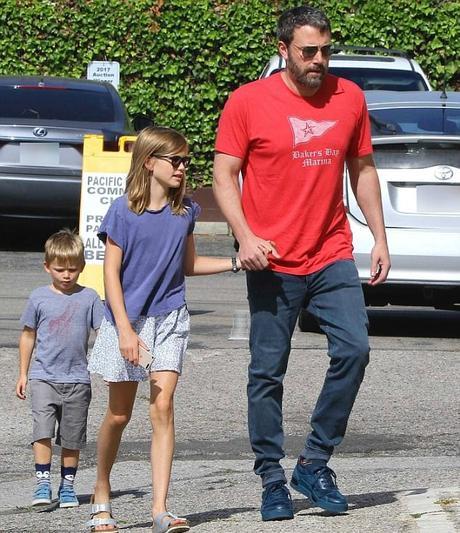 A Family That Prays Together: Jennifer Garner & Ben Affleck Attend Church With Their Kids In L.A.