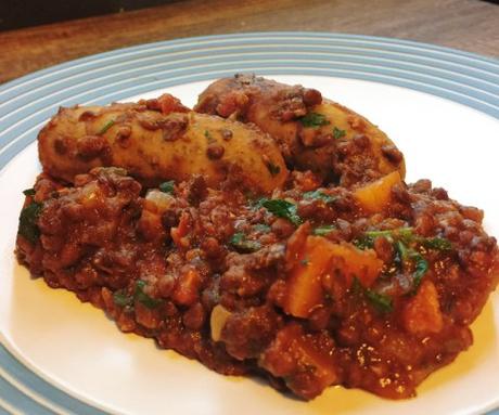 Recipe: MOR sausage and lentil pot