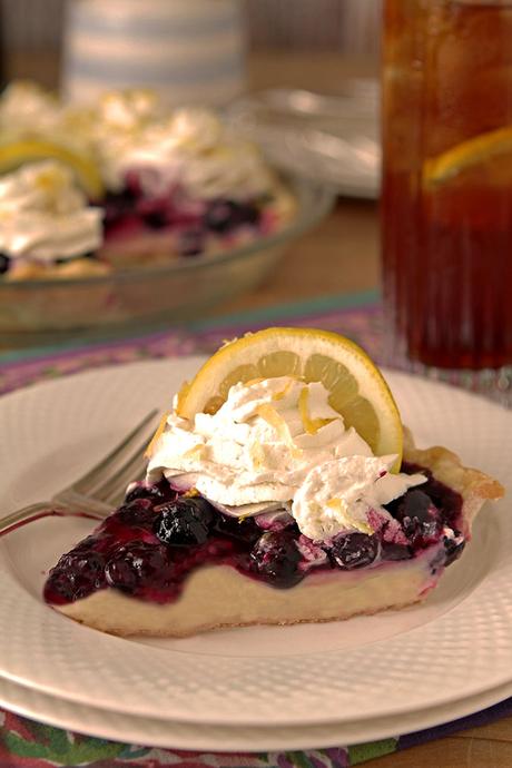 Fresh Blueberry and Lemon Cream Pie