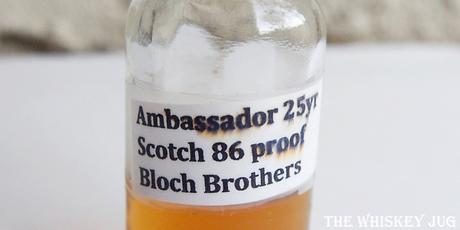 Ambassador Deluxe Scotch 25 years Label