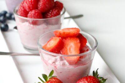 Dairy-free Coconut Cream with Berries