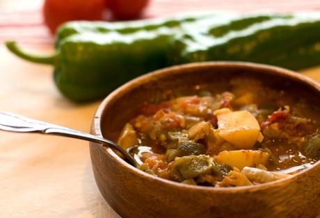 vegan green chile stew