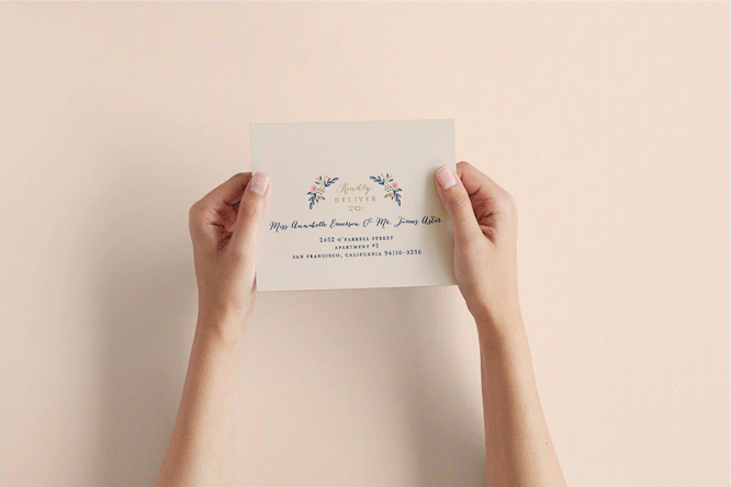 15 Super Awesome ALL-IN-ONE (yep, seal and send!) Wedding Invitation Designs from Minted