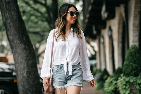 Chic at Every Age // Boho White Button-Up Shirt