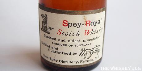 Pre-Prohibition Spey-Royal Label